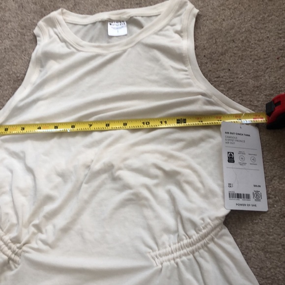 NWT ATHLETA Air Out Cinch Tank - White - Picture 9 of 9